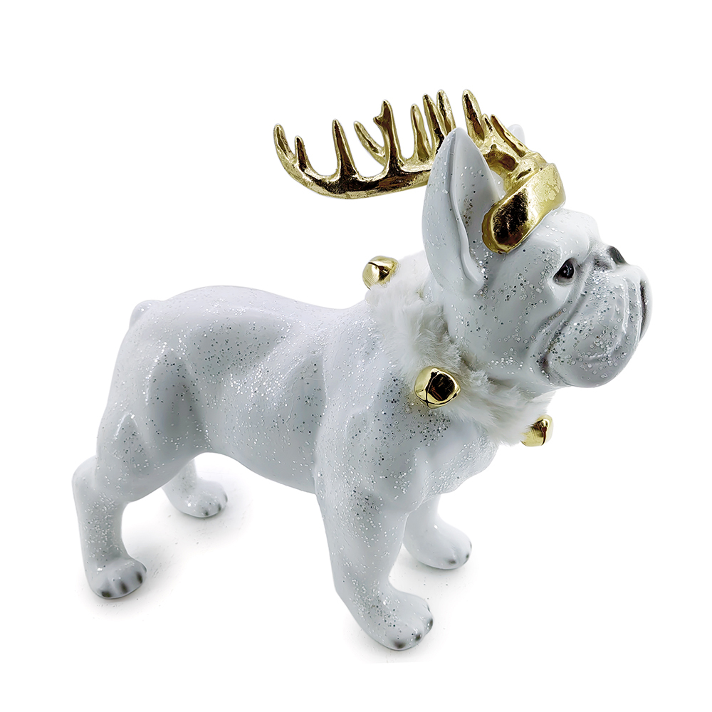 L12.5"W5.5"H12"CHRISTMAS  DOG