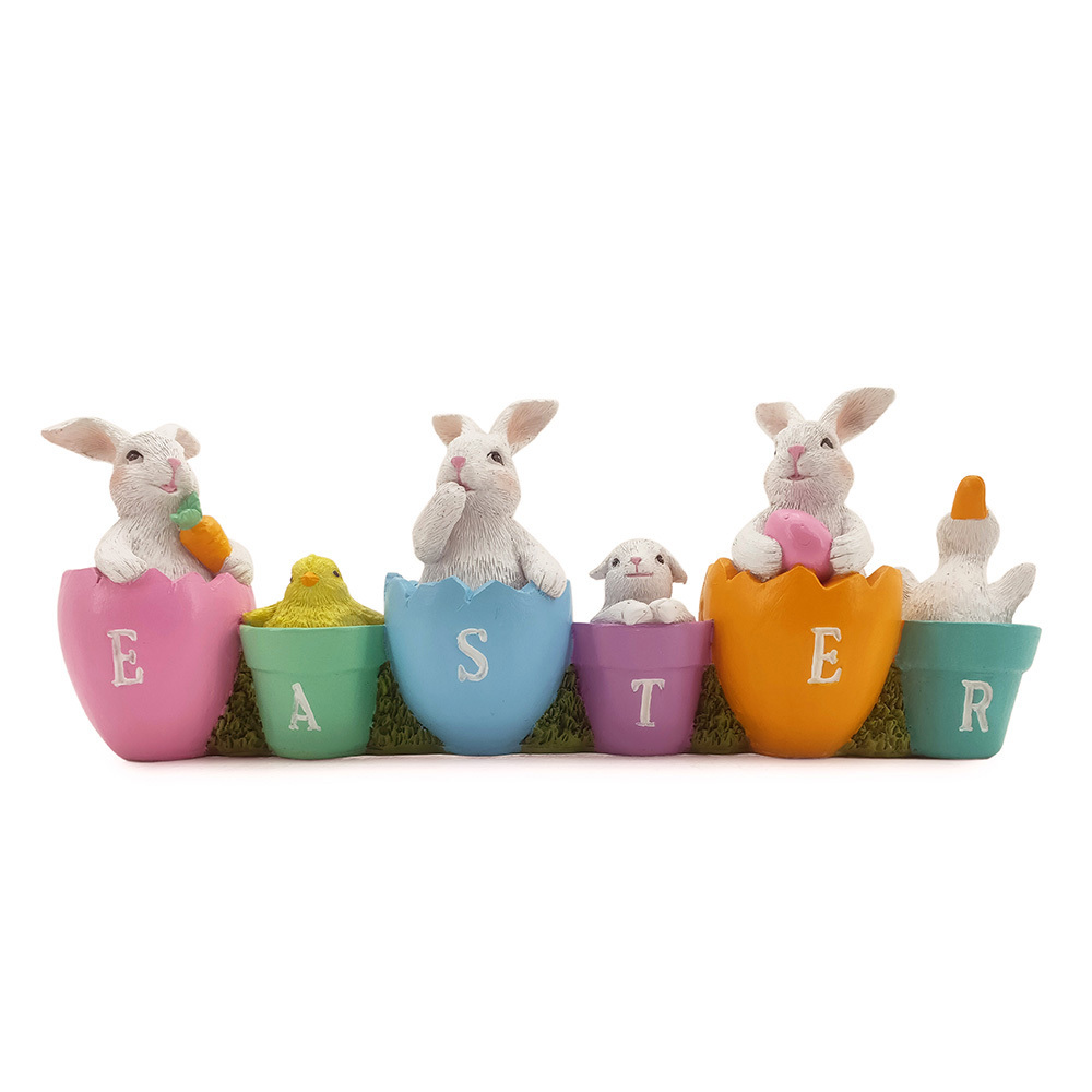 L14"W3"H5" EASTER RABBIT