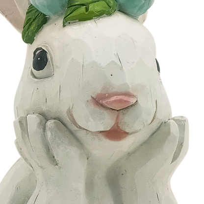 RE02008A3	 L4"W4"H7.5"EASTER RABBIT
