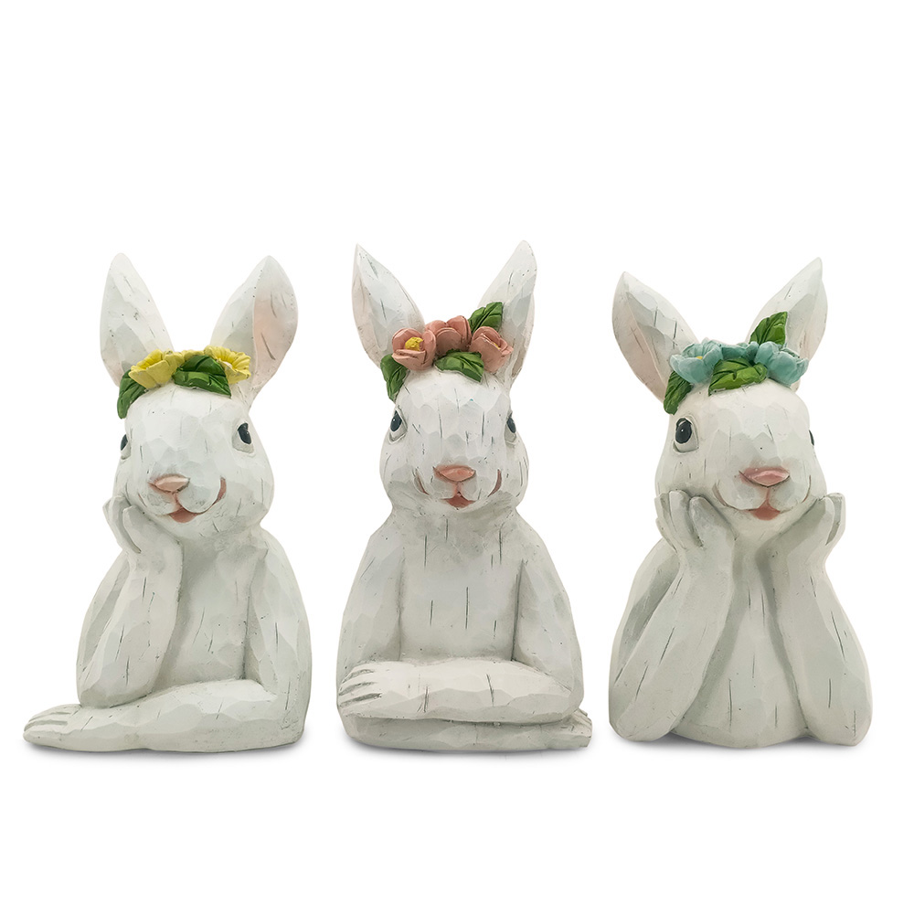 L4"W4"H7.5"EASTER RABBIT