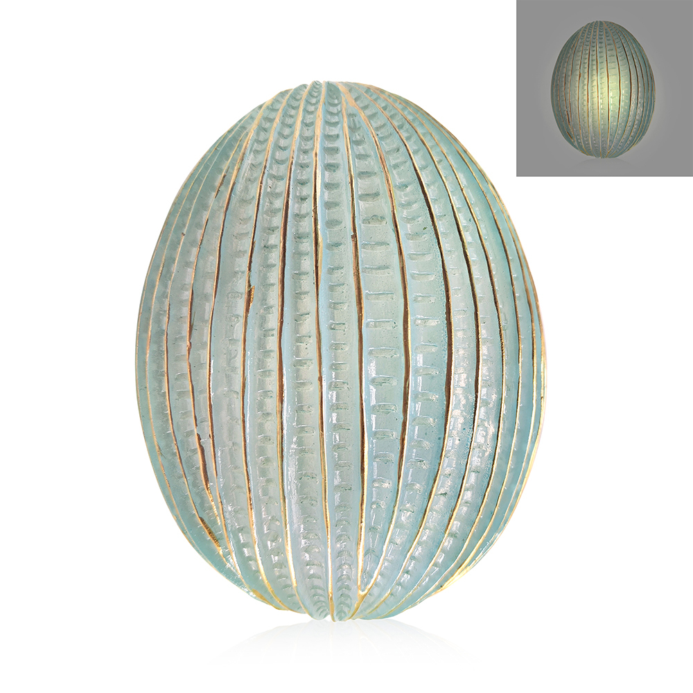 L3"W3"H4"EASTER EGG WITH LED