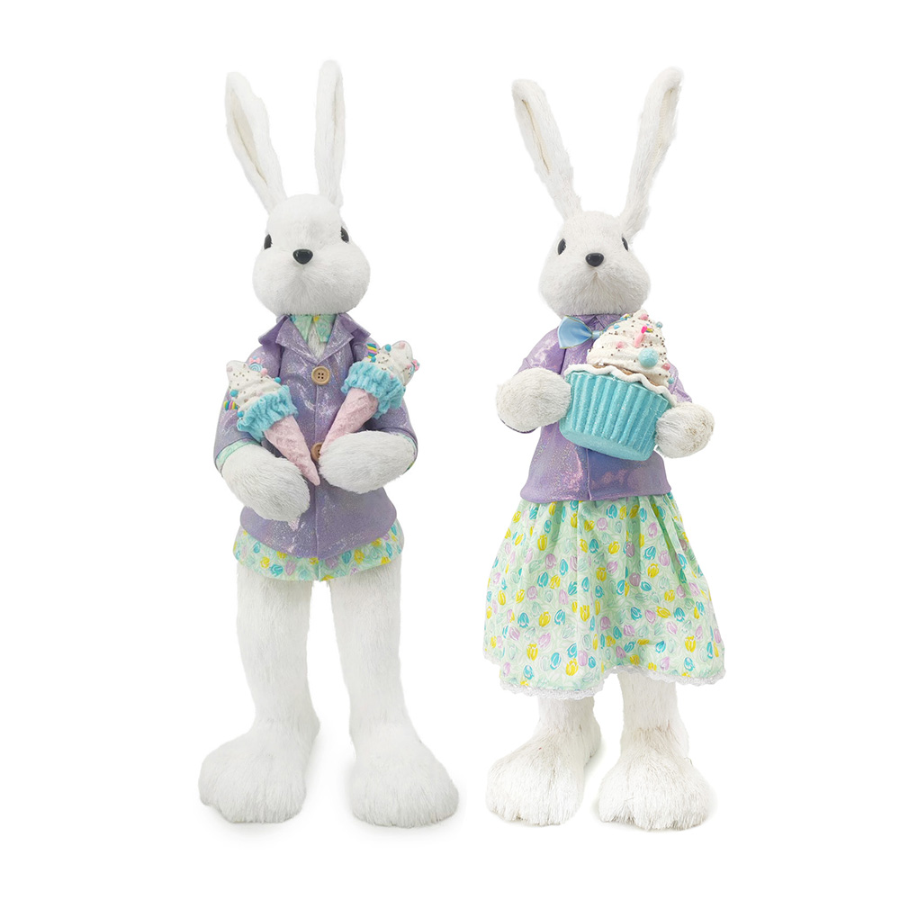 L10.5"W12"H35.5"EASTER BUNNY