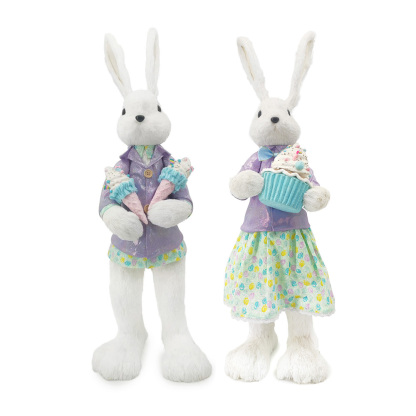 L10.5"W12"H35.5"EASTER BUNNY