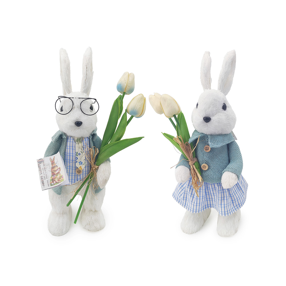 L5"W6.5"H15.5"EASTER BUNNY