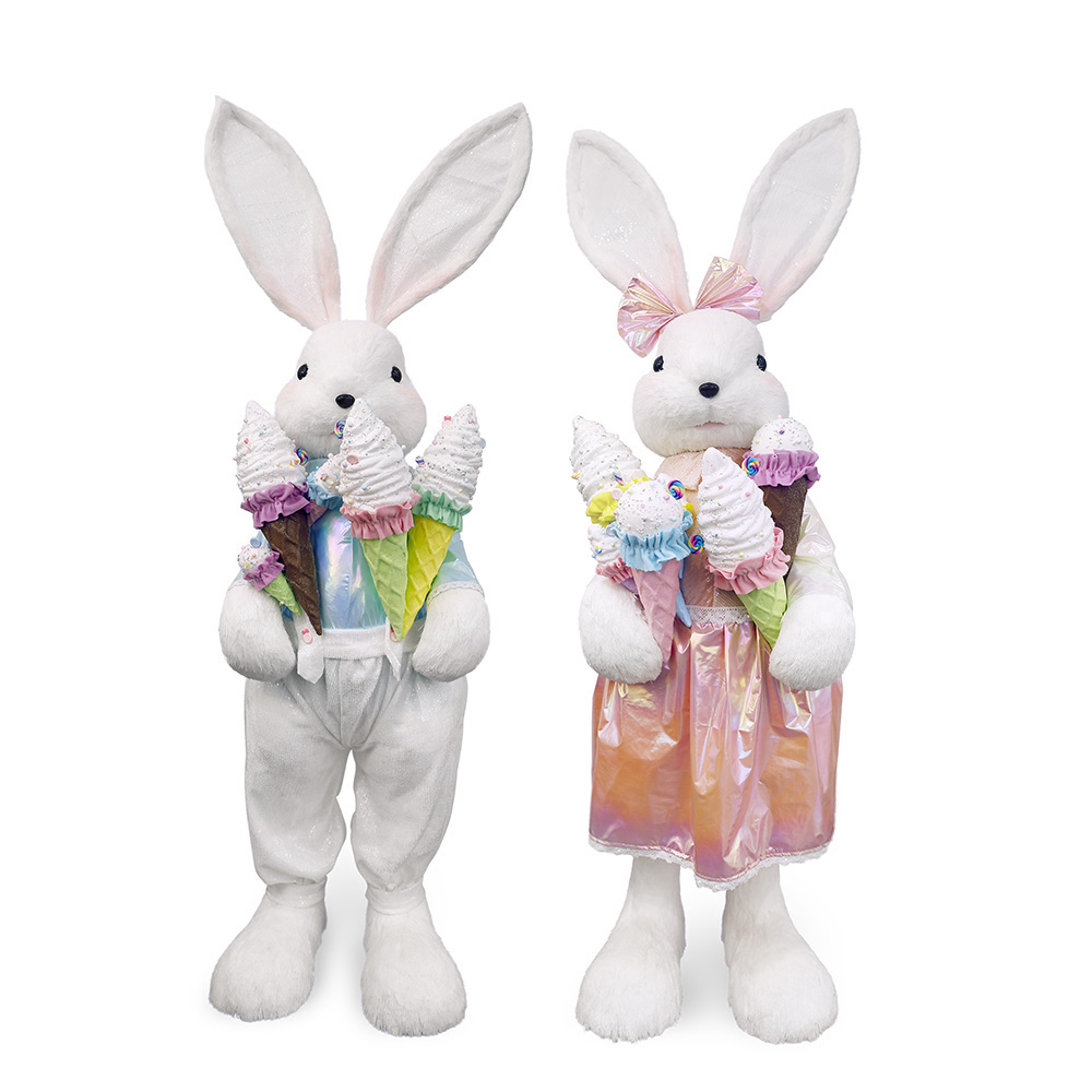 SE11040A2 L15.5''W15.5''H59''EASTER BUNNY