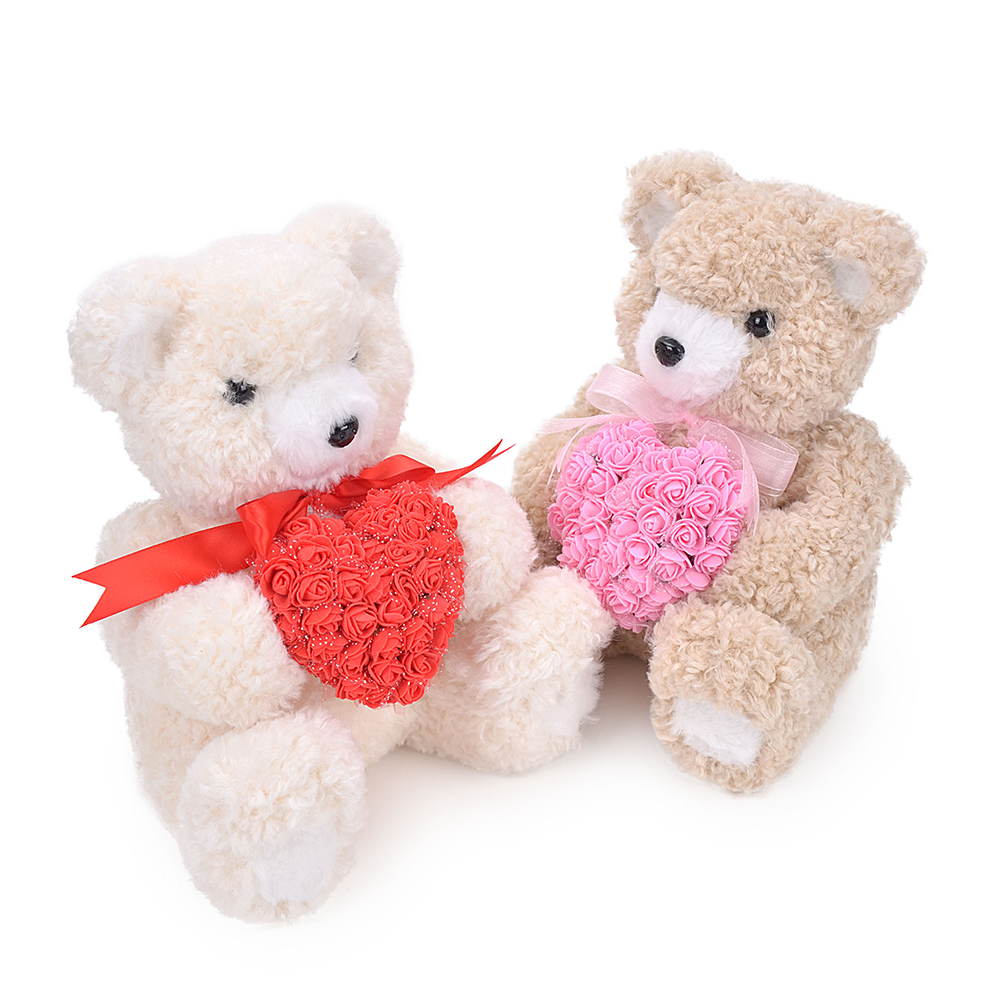 L8.3"W9.4"H11.4" - VALENTINES DAY BEAR