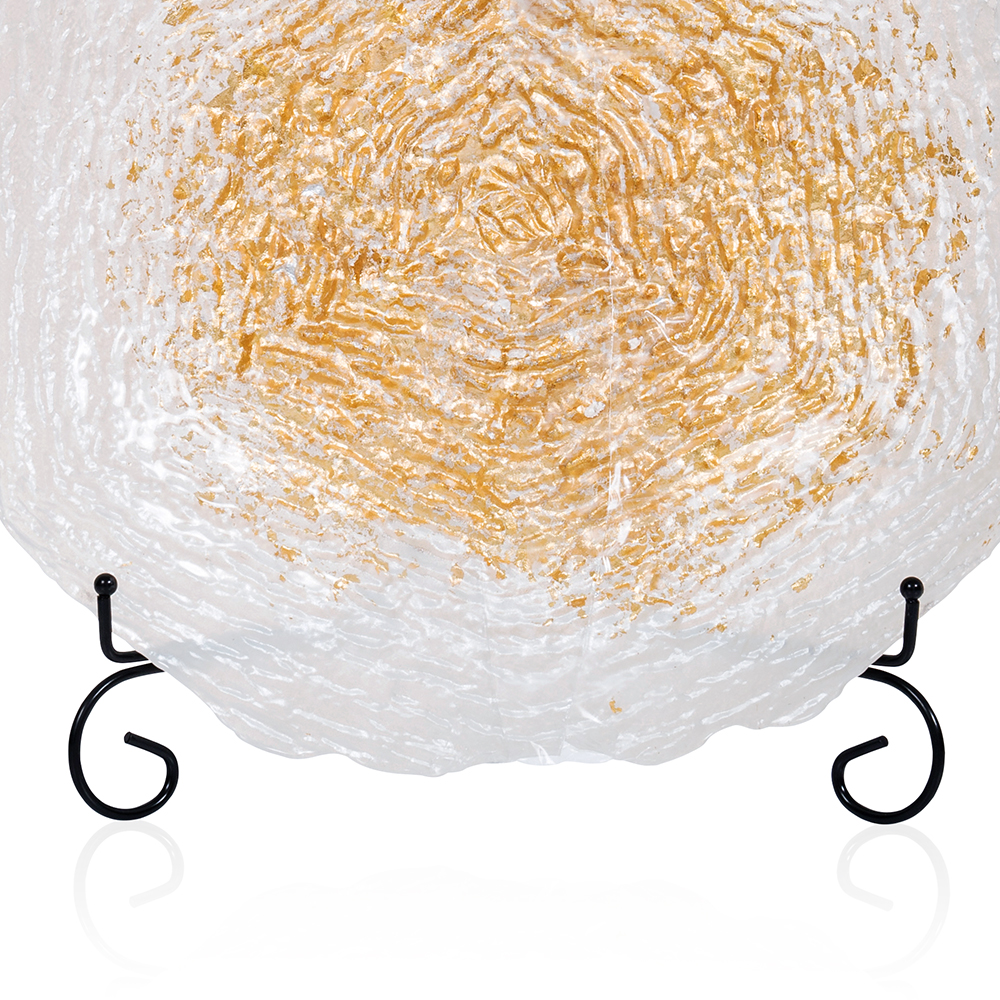 75376G	 D15.4"H2.8" - GLASS PLATE AND STAND