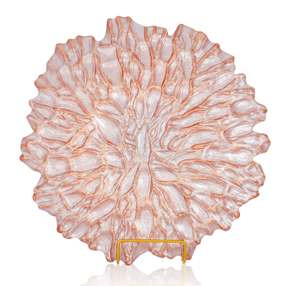 75371	 D13"H1.4" - ART GLASS PLATE