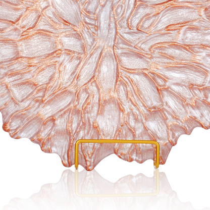 75371	 D13"H1.4" - ART GLASS PLATE