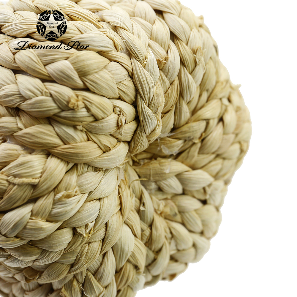 31317	 L7.5W3.9H3.5" - BRAIDED PUMPKINS AUTUMN DECORATION