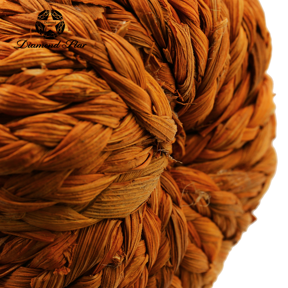31317	 L7.5W3.9H3.5" - BRAIDED PUMPKINS AUTUMN DECORATION