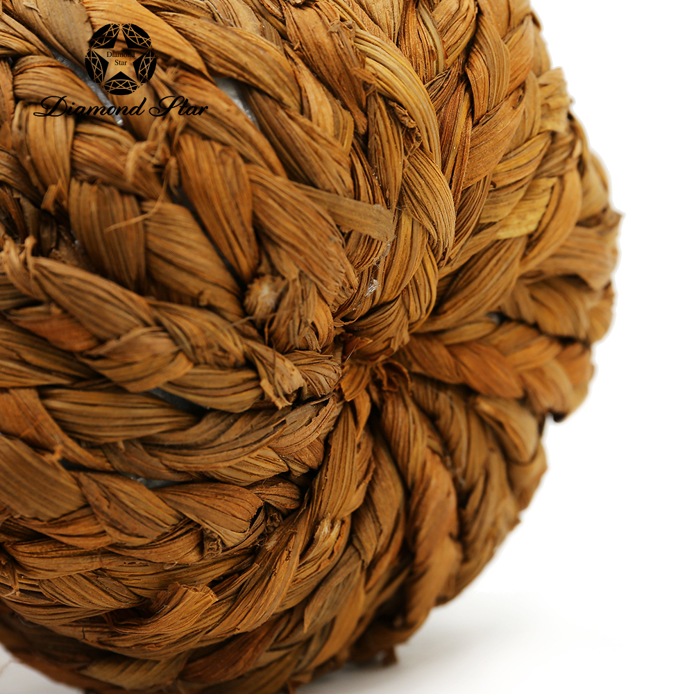 31317	 L7.5W3.9H3.5" - BRAIDED PUMPKINS AUTUMN DECORATION