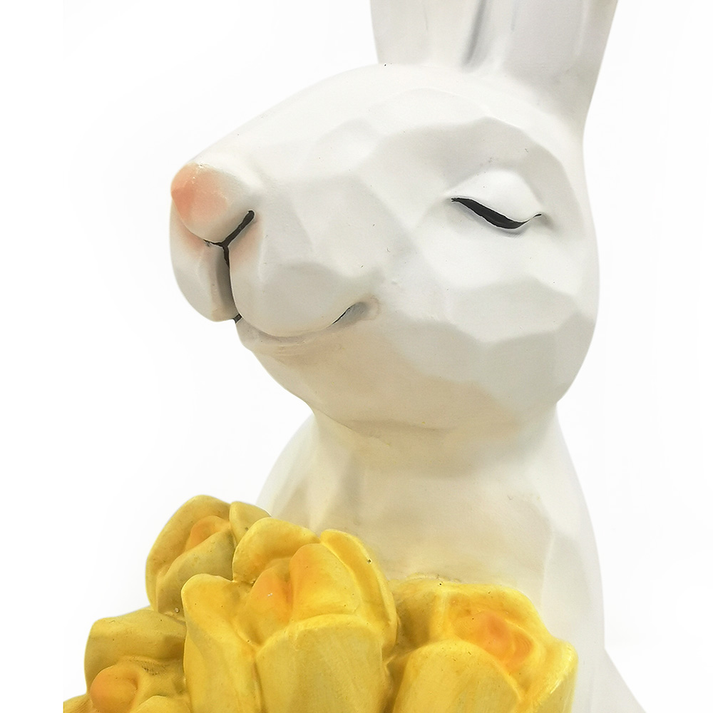 RE08019MT	 L6.5"W5.5"H11"EASTER RABBIT ACCESSORY