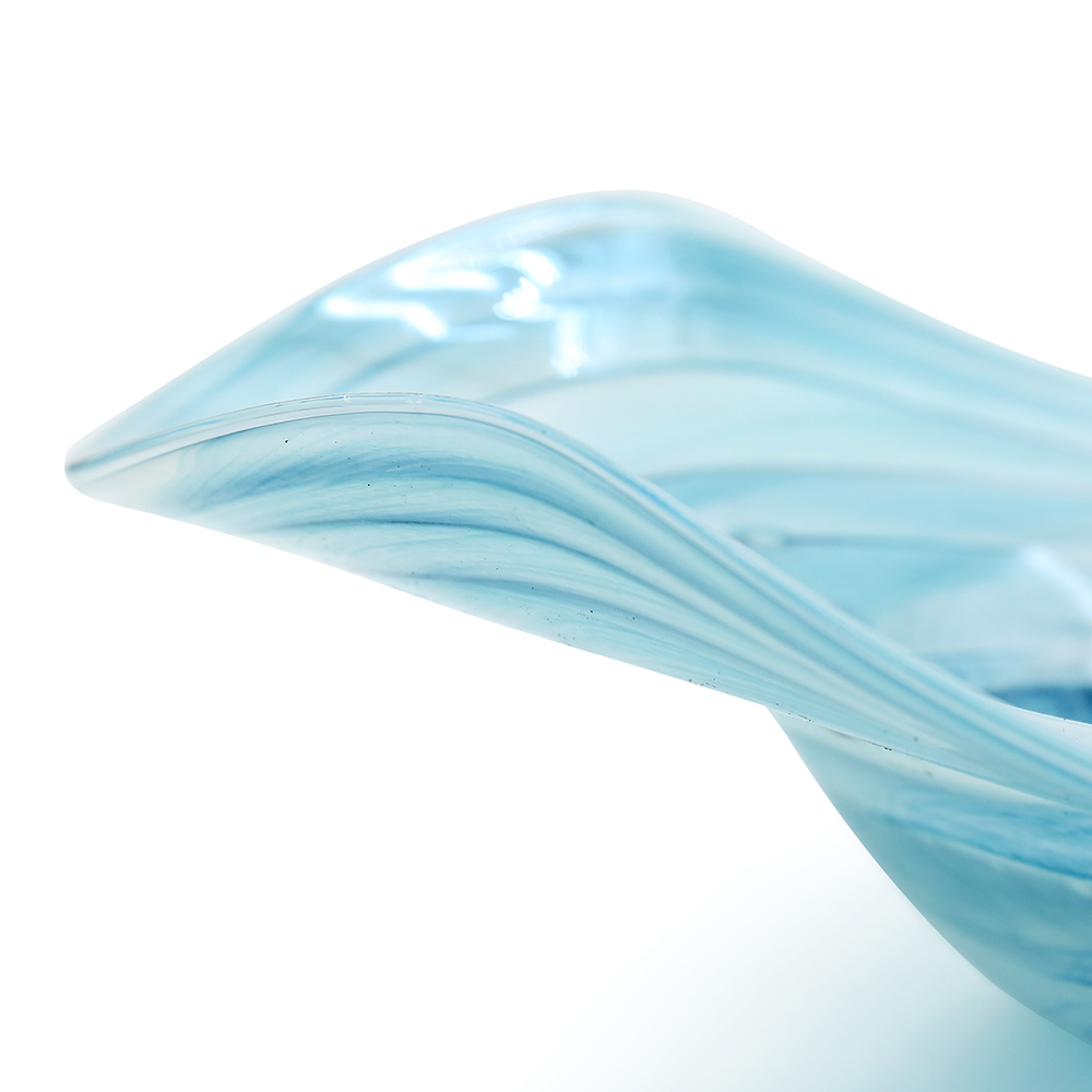 49629	 L15.5"W13.5"H5" - ART GLASS PLATE