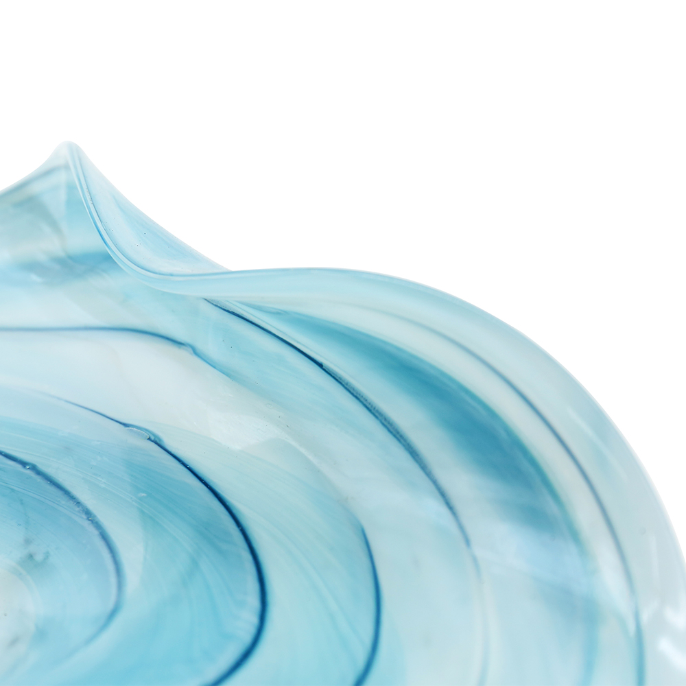 49629	 L15.5"W13.5"H5" - ART GLASS PLATE