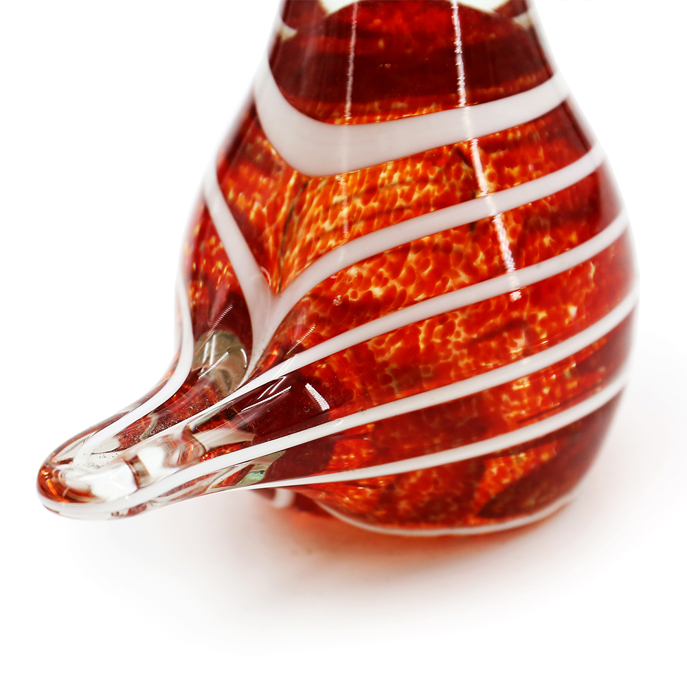 49637	 L4.5"W2.5"H4.5" - GLASS BIRD FIGURINE