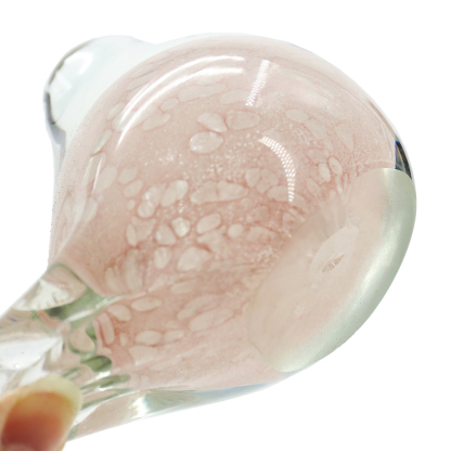 49619	 L5"W3"H3.5" - GLASS BIRD FIGURINE