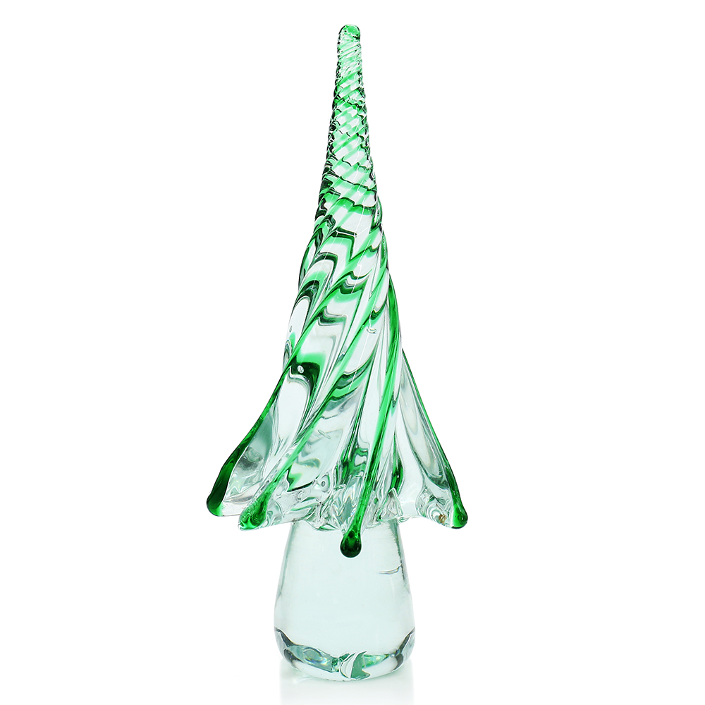 D4.5"H10" - GLASS CHRISTMAS TREE