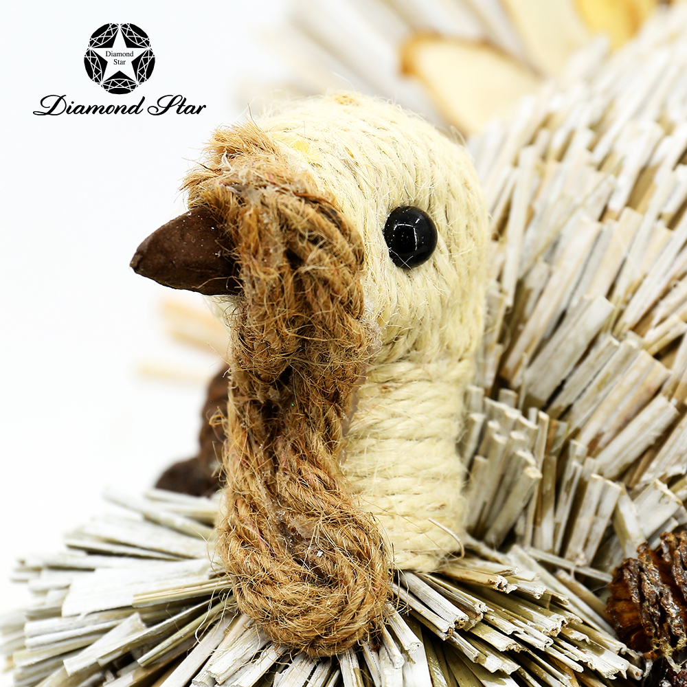 31191	 L11"W7.9"H11.4" - TURKEY HARVEST DECORATION