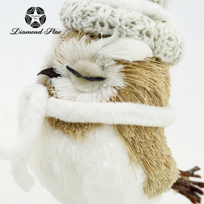 31214	 L3.9"W3.9"H6.3" - SET OF 3 CHRISTMAS OWLS