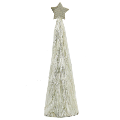 31064	 D7.9"5.9"4.7" - SET OF 3 TINSEL TRREES