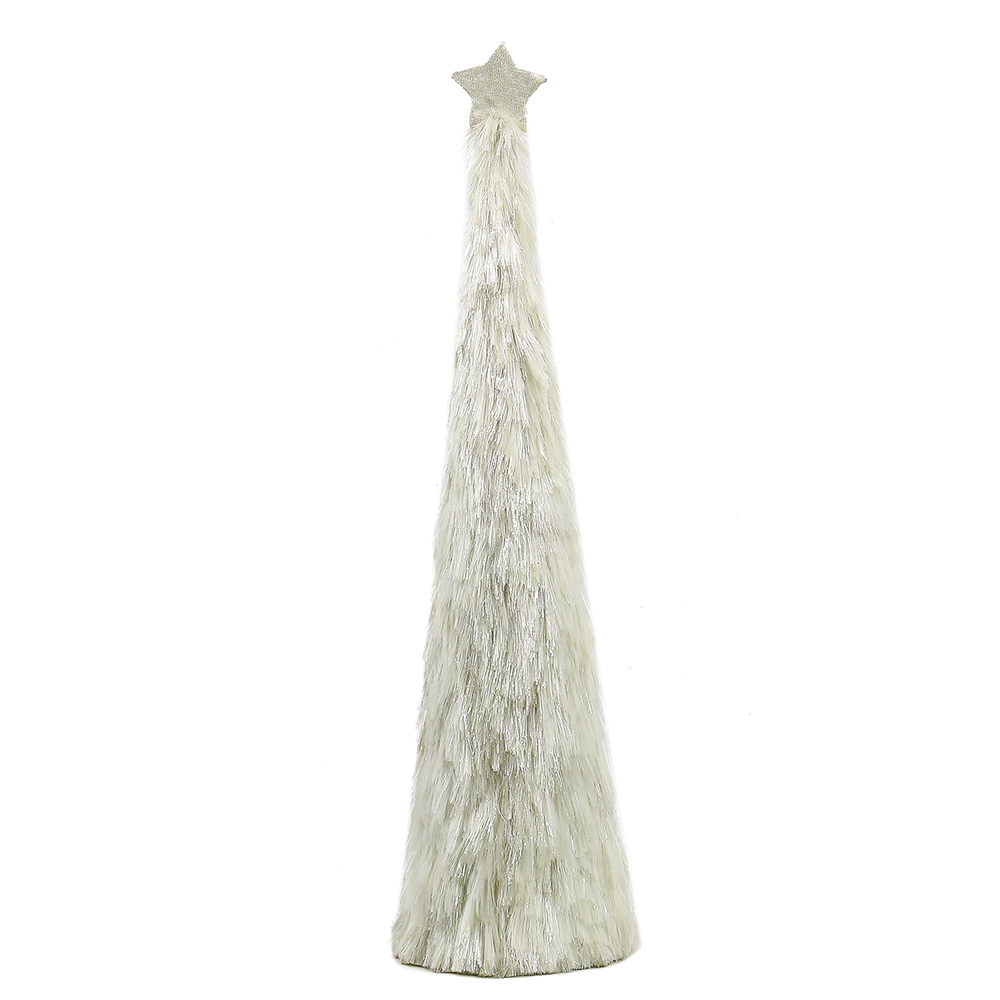 31064	 D7.9"5.9"4.7" - SET OF 3 TINSEL TRREES