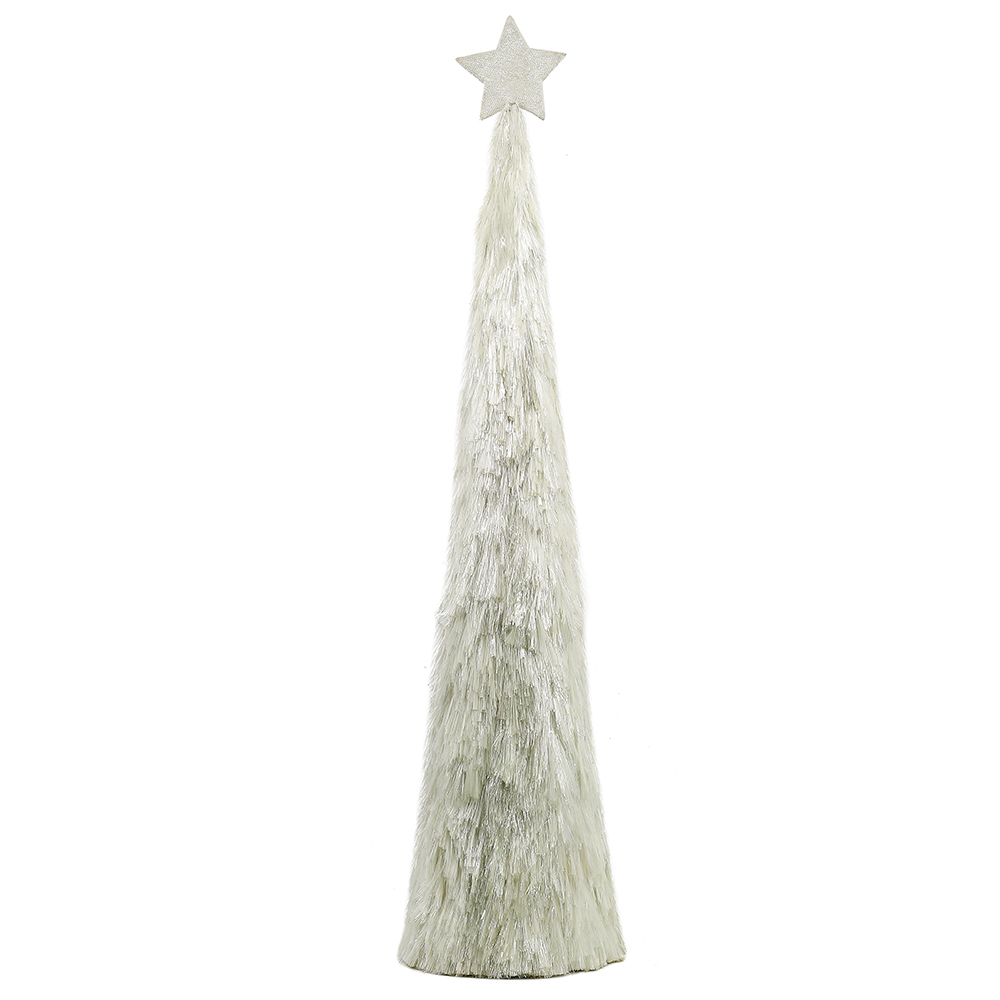 31064	 D7.9"5.9"4.7" - SET OF 3 TINSEL TRREES