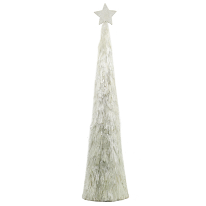 31064	 D7.9"5.9"4.7" - SET OF 3 TINSEL TRREES