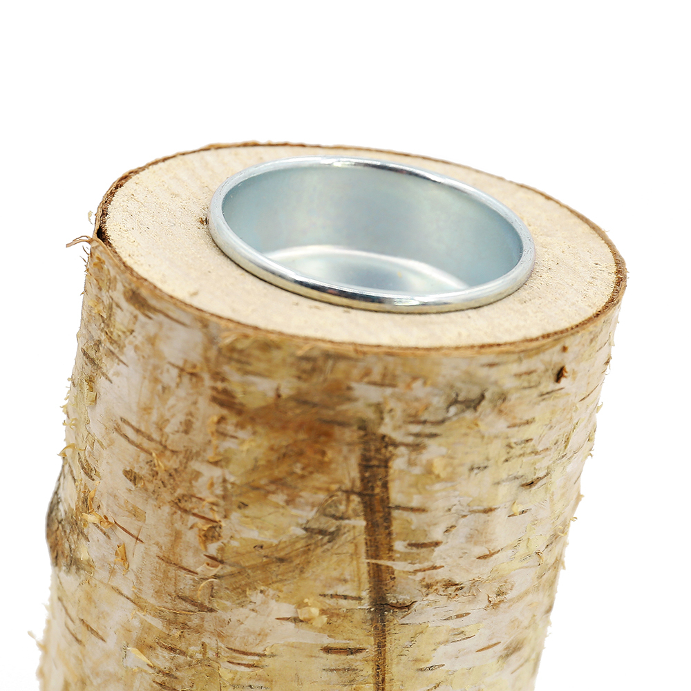 31010	 L3"W2.6"H4" - WOODEN TEA LIGHT CANDLE HOLDER