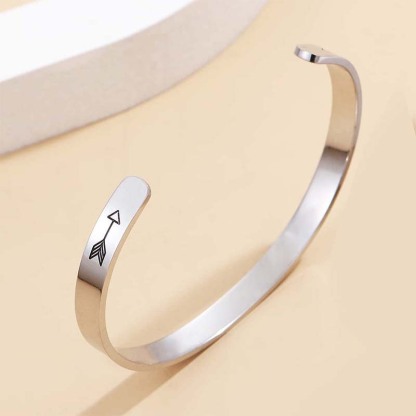 It's Fine Everything's Fine Engraved Bracelet-Jolura