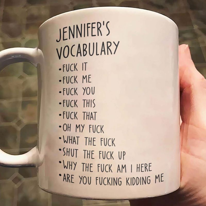 Funny Mug - Vocabulary - Personalized Coffee Mug
