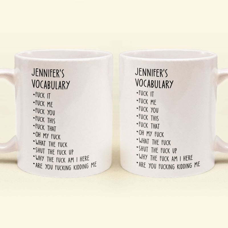 Funny Mug - Vocabulary - Personalized Coffee Mug