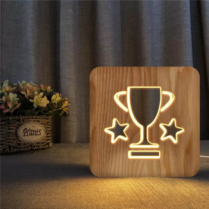 Trophy Wooden Decorative Light-Jolura
