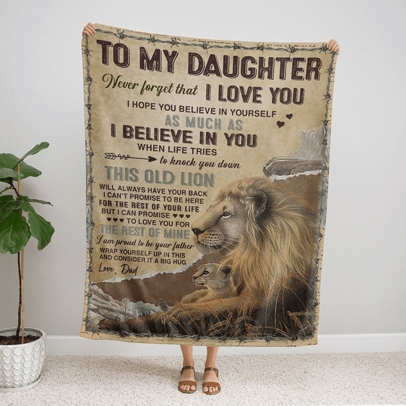 I Believe In You - A933 - Lion Premium Blanket-Jolura