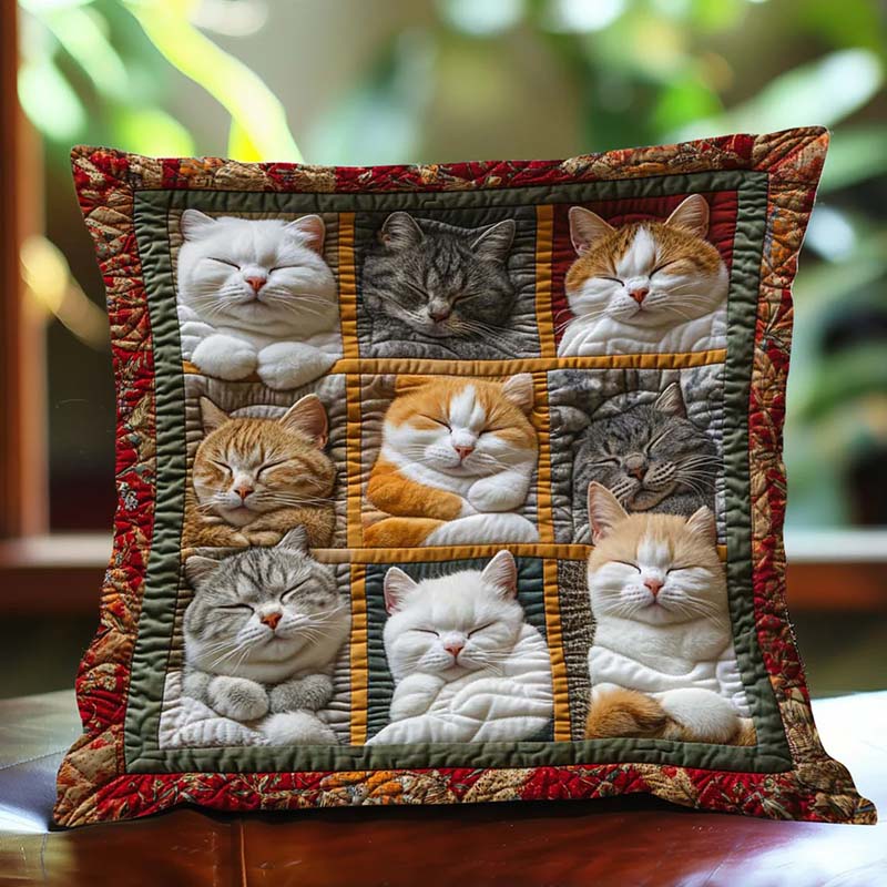 Sleeping Royal Cat D236 Pillow Case-Jolura