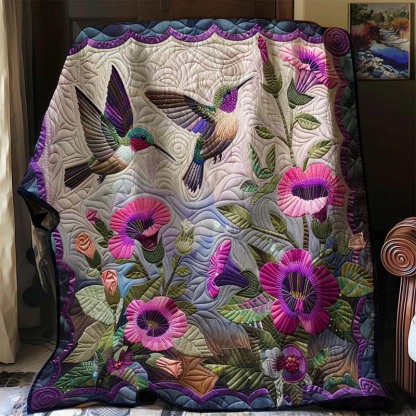 Hummingbirds Blanket - D202 - Premium Blanket-Jolura