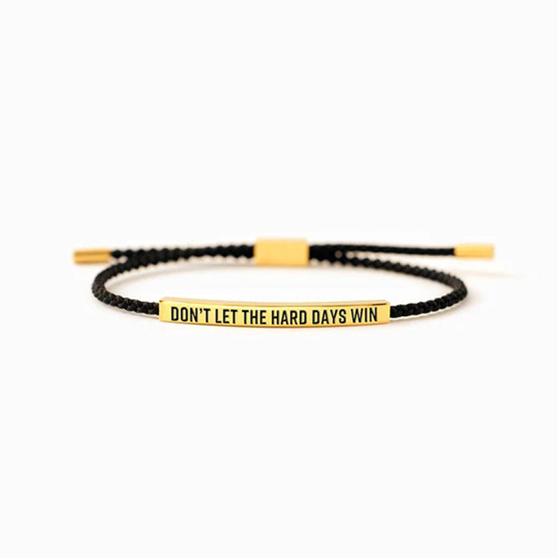 Don't Let The Hard Days Win Tube Bracelet-Jolura