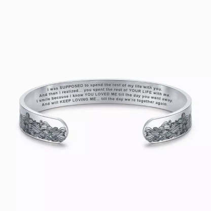 To My Husband in Heaven Memorial Bracelet-Jolura