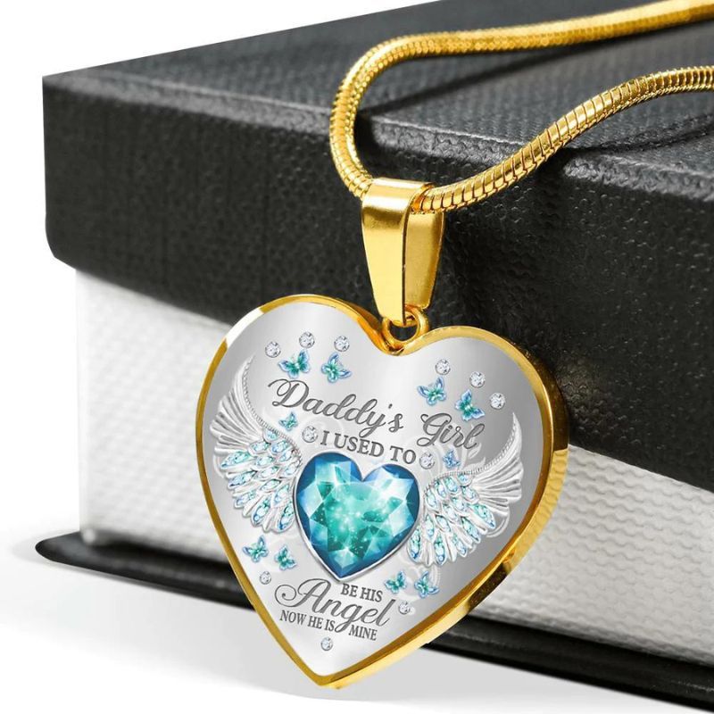Daddy's Girl Heart Necklace-Jolura