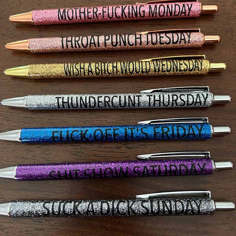 Colored Glitter Pen Set For Sarcastic Souls-Jolura