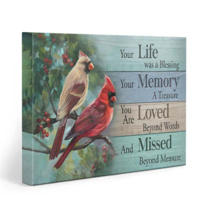 Your Life Was A Blessing - D365 - Gallery Wrapped Canvas Prints