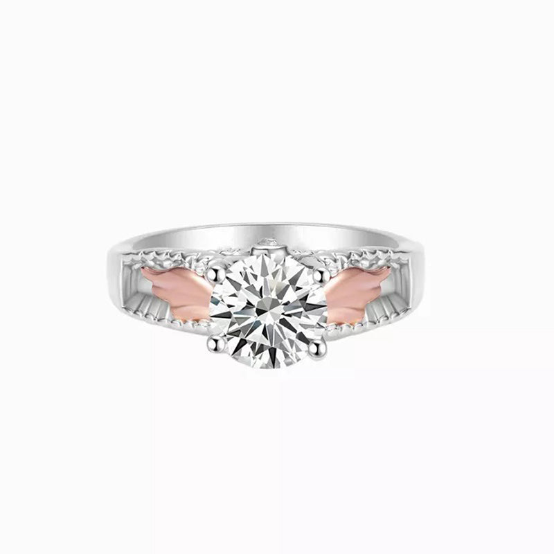 Hug From Heaven Circle Wings Memorial Ring - F453-Jolura