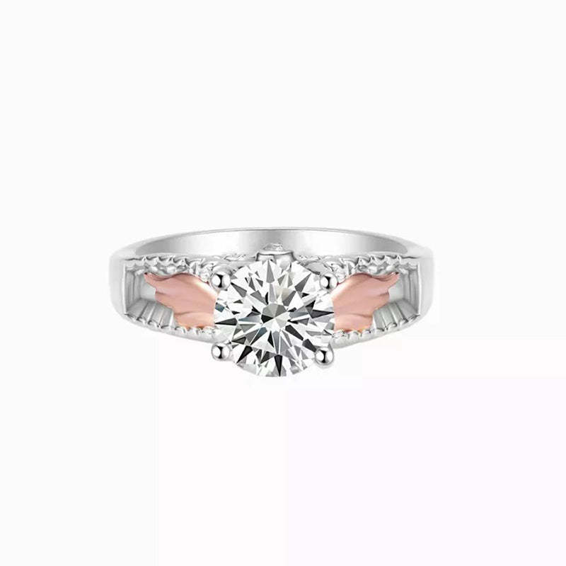 Hug From Heaven Circle Wings Memorial Ring - F453-Jolura