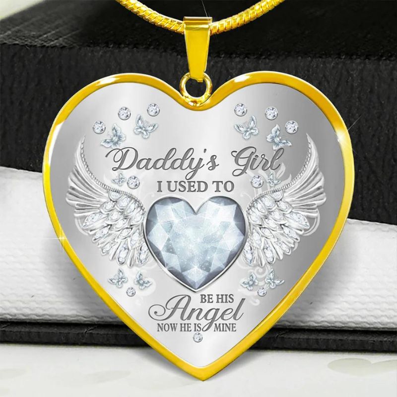 Daddy's Girl Heart Necklace-Jolura