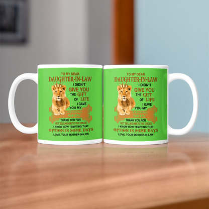 I Gave You My Amazing Son - Best Gift For Daughter-In-Law Lion Mugs-Jolura