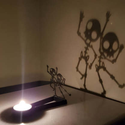 Funny Shadow Stand - Halloween Metal Candle Holder-Jolura