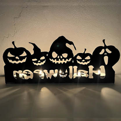 Funny Shadow Stand - Halloween Metal Candle Holder-Jolura