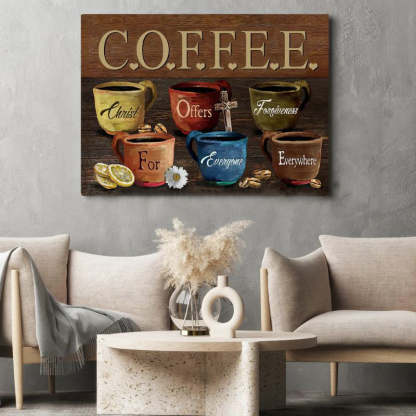 Coffee Cups - D370 - Gallery Wrapped Canvas Prints
