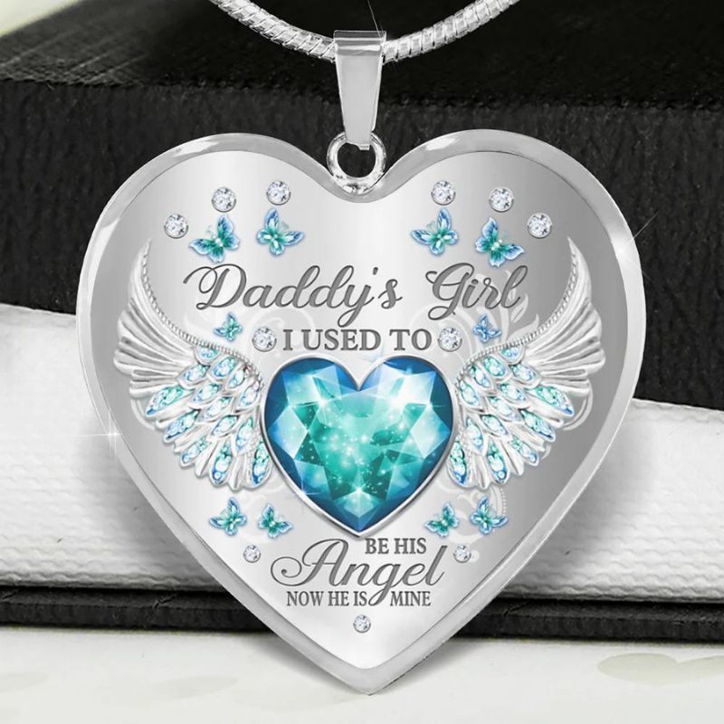Daddy's Girl Heart Necklace-Jolura