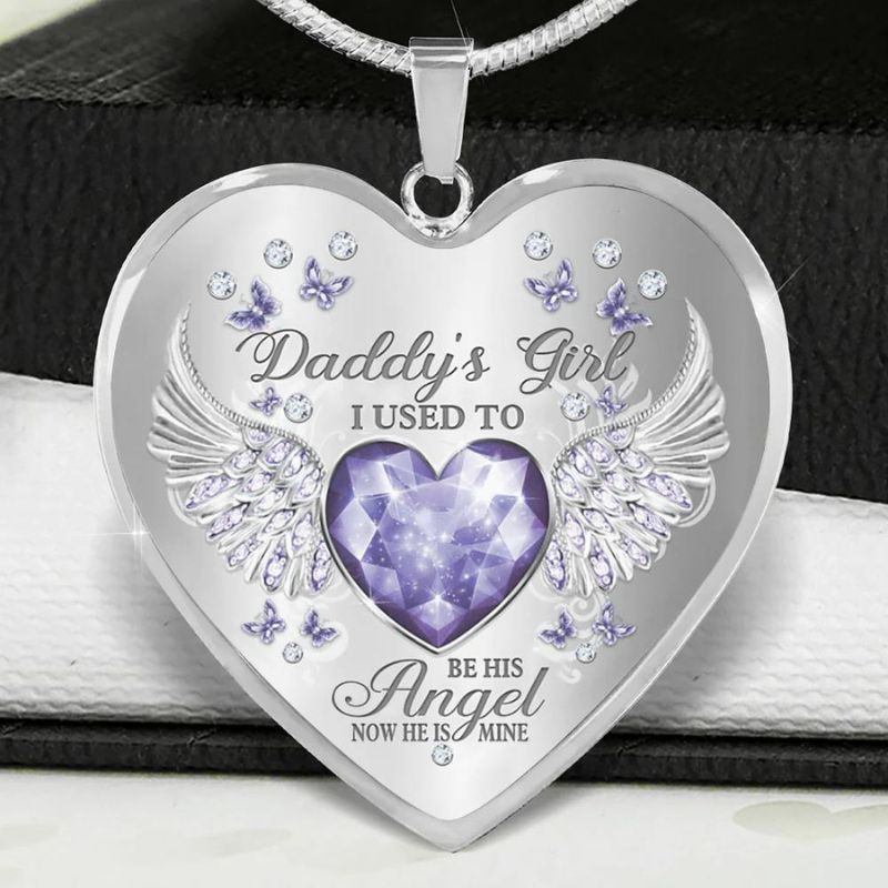 Daddy's Girl Heart Necklace-Jolura